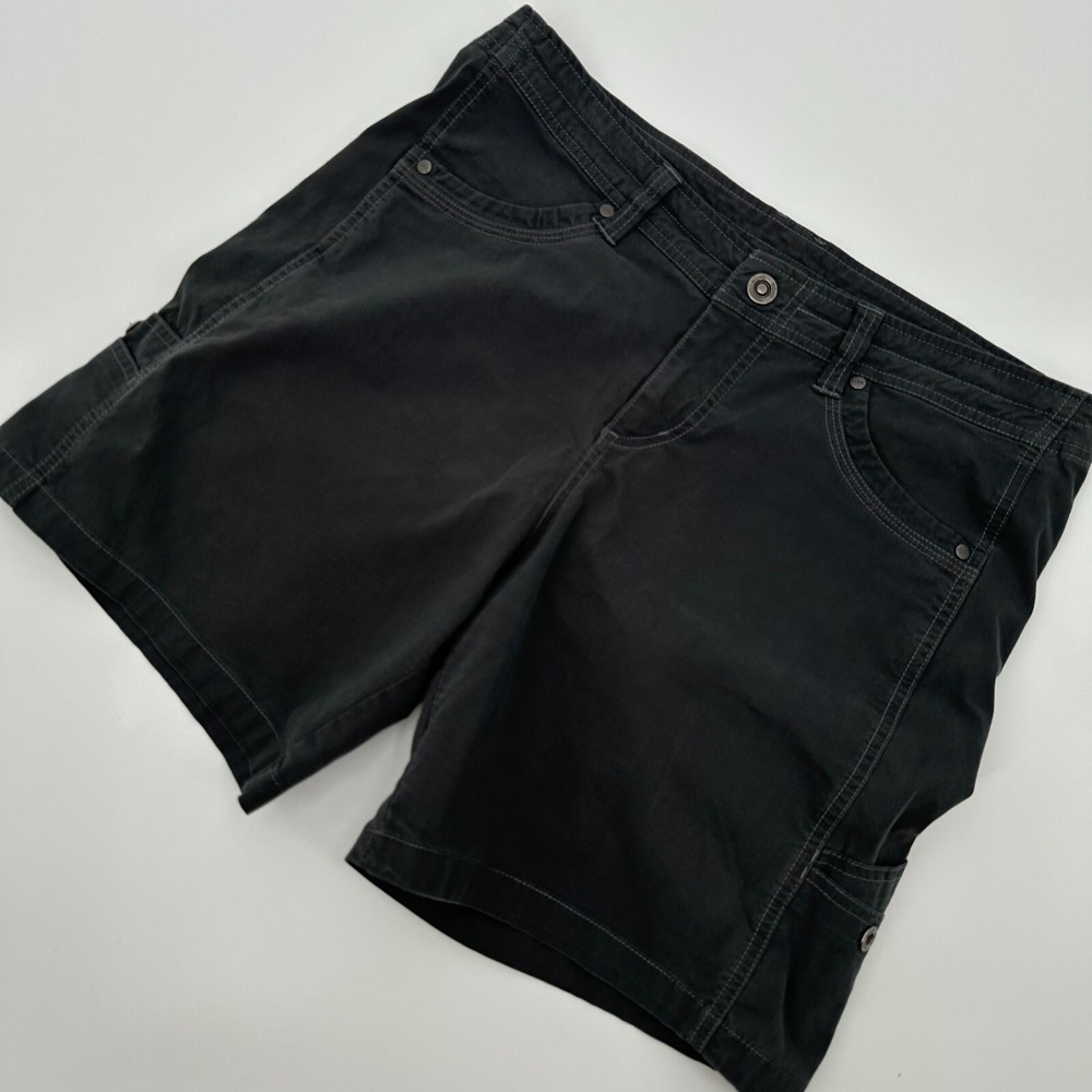Kuhl Hiking Shorts Womens Gray Performance Camping Comfort Mid Rise Outdoor‎